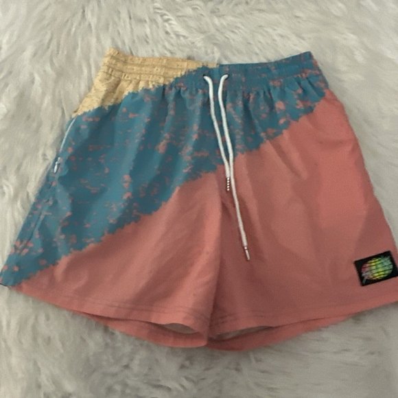 Slunks Swim Slunks Mens Docks Volleyball Shorts Lined M Multi Color